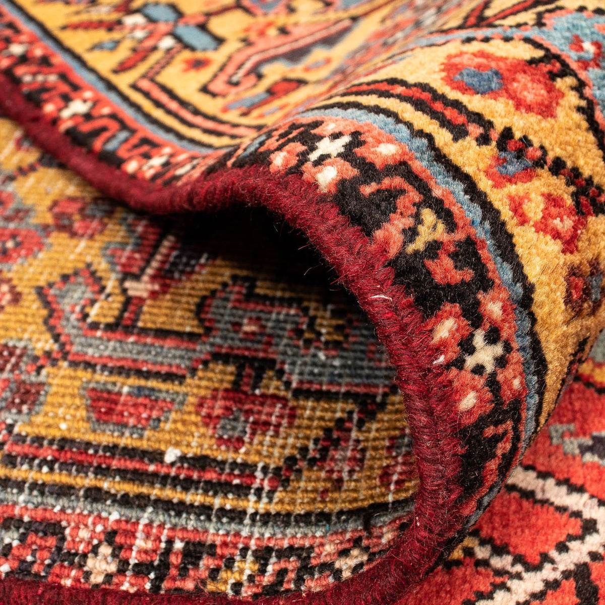 Alfombra persa - Nómada - 388 x 282 cm - rojo oscuro