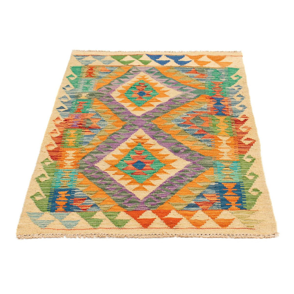 Alfombra Kelim - Splash - 125 x 80 cm - multicolor