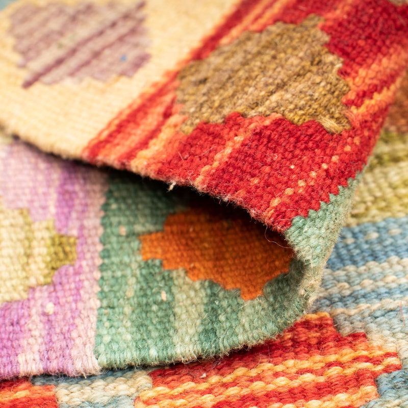 Alfombra Kelim - Splash - 125 x 80 cm - multicolor