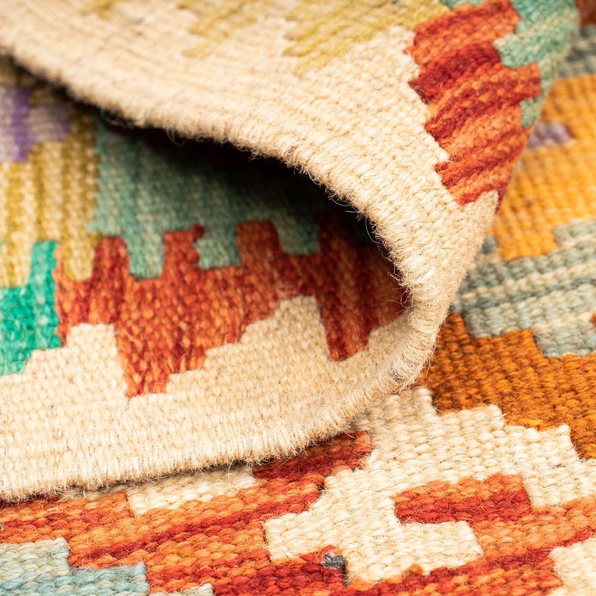 Alfombra Kelim - Splash - 125 x 80 cm - multicolor