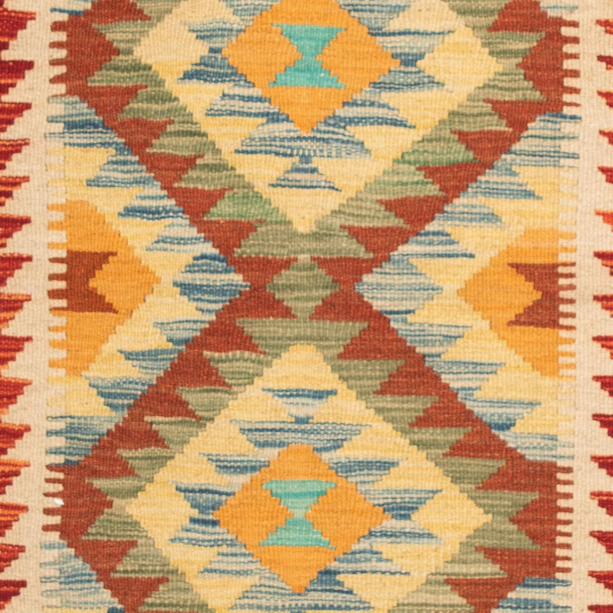 Alfombra Kelim - Splash - 124 x 86 cm - multicolor