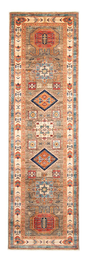 Alfombra de pasillo Alfombra Ziegler - Kazak - 249 x 73 cm - marrón claro