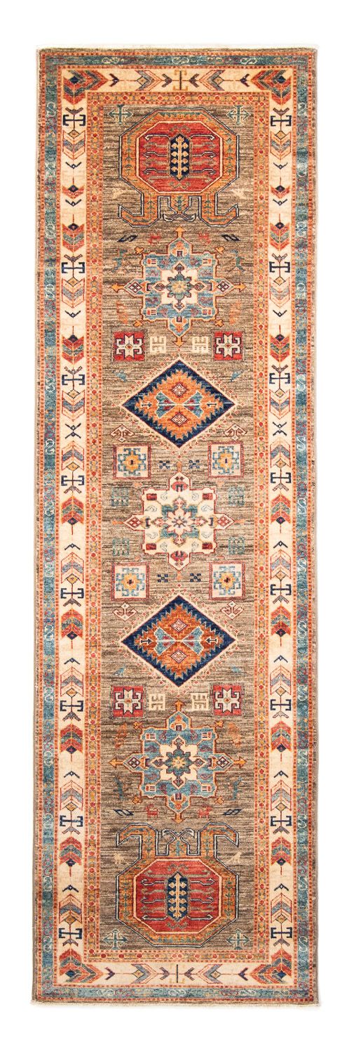 Alfombra de pasillo Alfombra Ziegler - Kazak - 249 x 73 cm - marrón claro