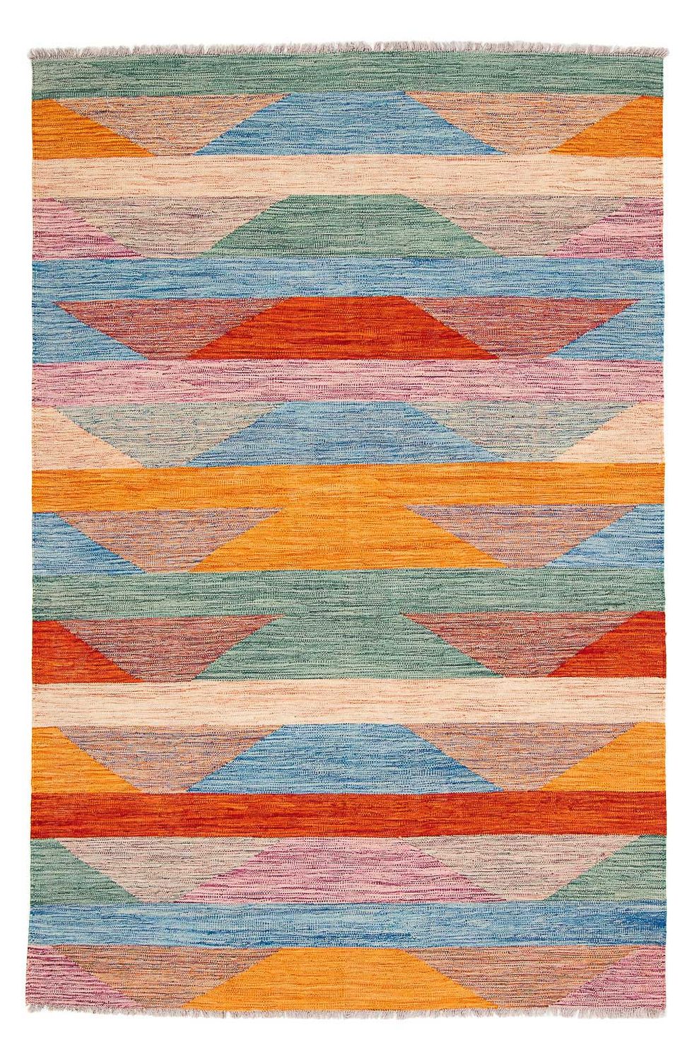 Alfombra Kelim - Splash - 244 x 159 cm - multicolor