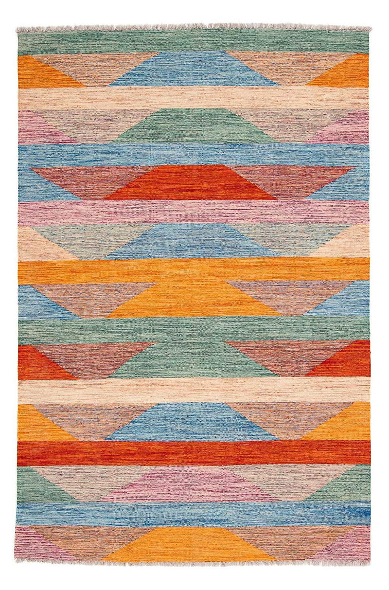 Alfombra Kelim - Splash - 244 x 159 cm - multicolor
