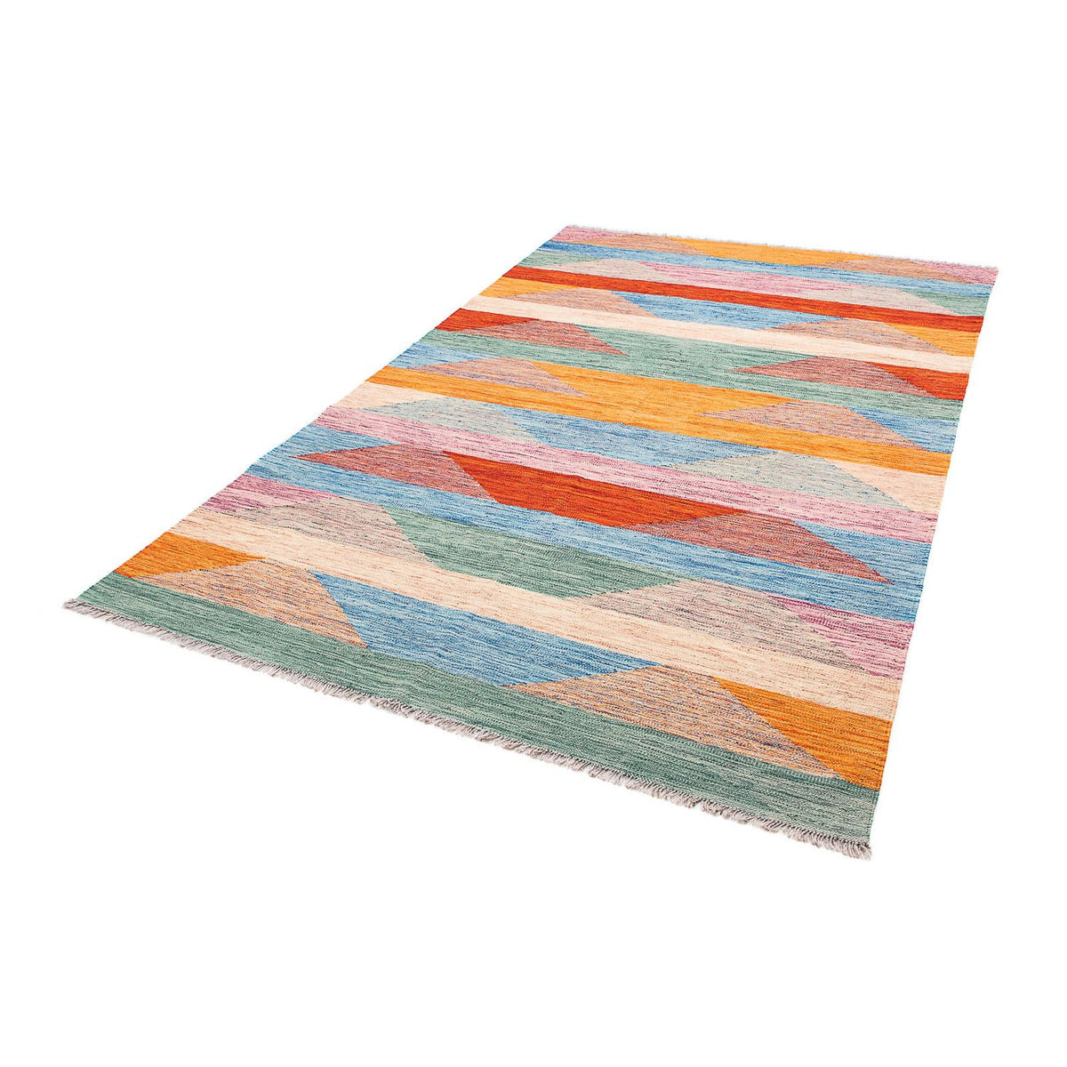 Alfombra Kelim - Splash - 244 x 159 cm - multicolor