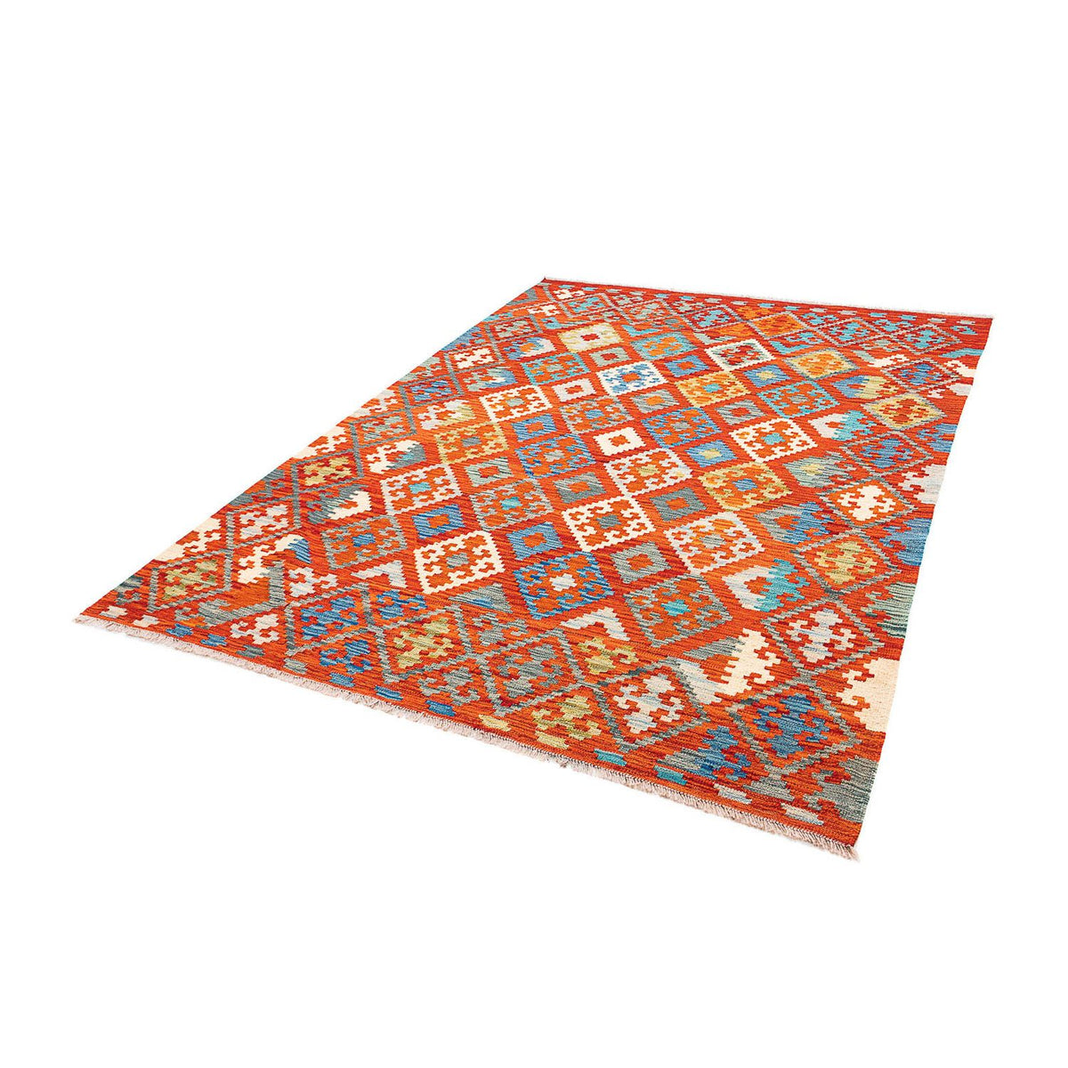 Alfombra Kelim - Splash - 226 x 170 cm - multicolor