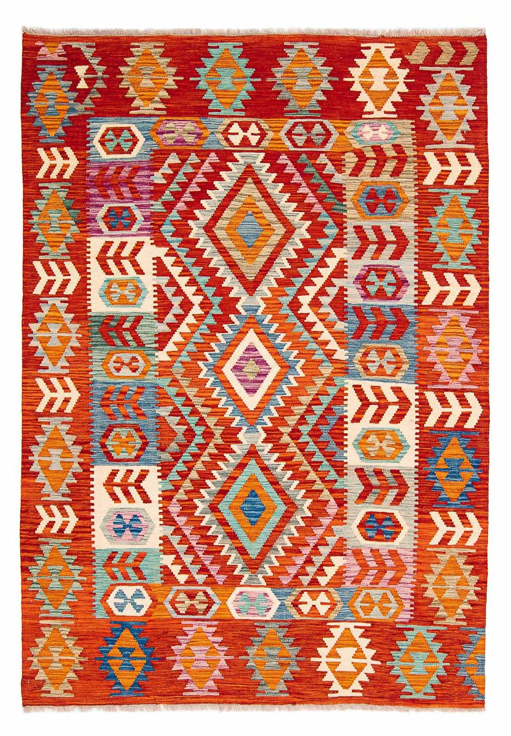 Alfombra Kelim - Splash - 236 x 170 cm - multicolor