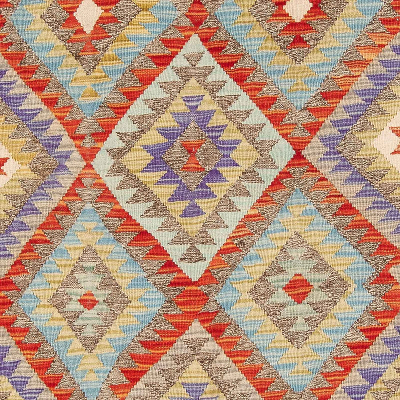 Alfombra Kelim - Splash - 205 x 156 cm - multicolor