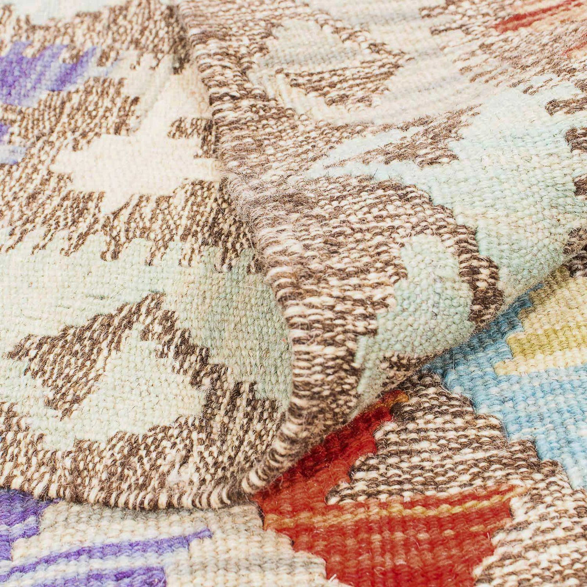 Alfombra Kelim - Splash - 205 x 156 cm - multicolor