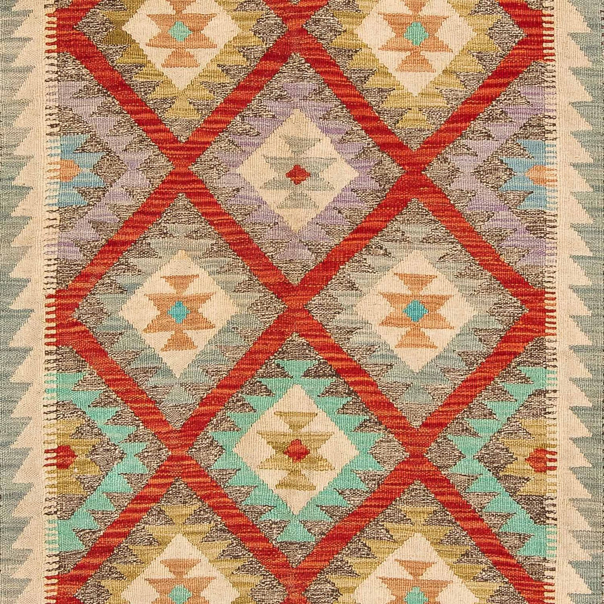 Alfombra Kelim - Splash - 239 x 174 cm - multicolor