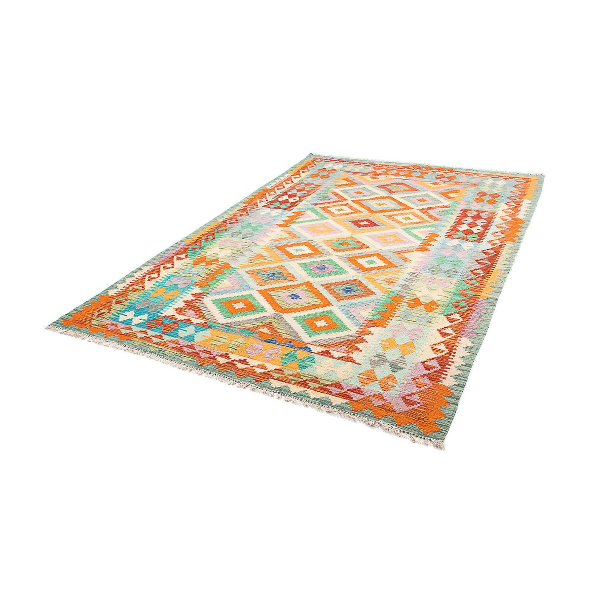 Alfombra Kelim - Splash - 250 x 169 cm - multicolor