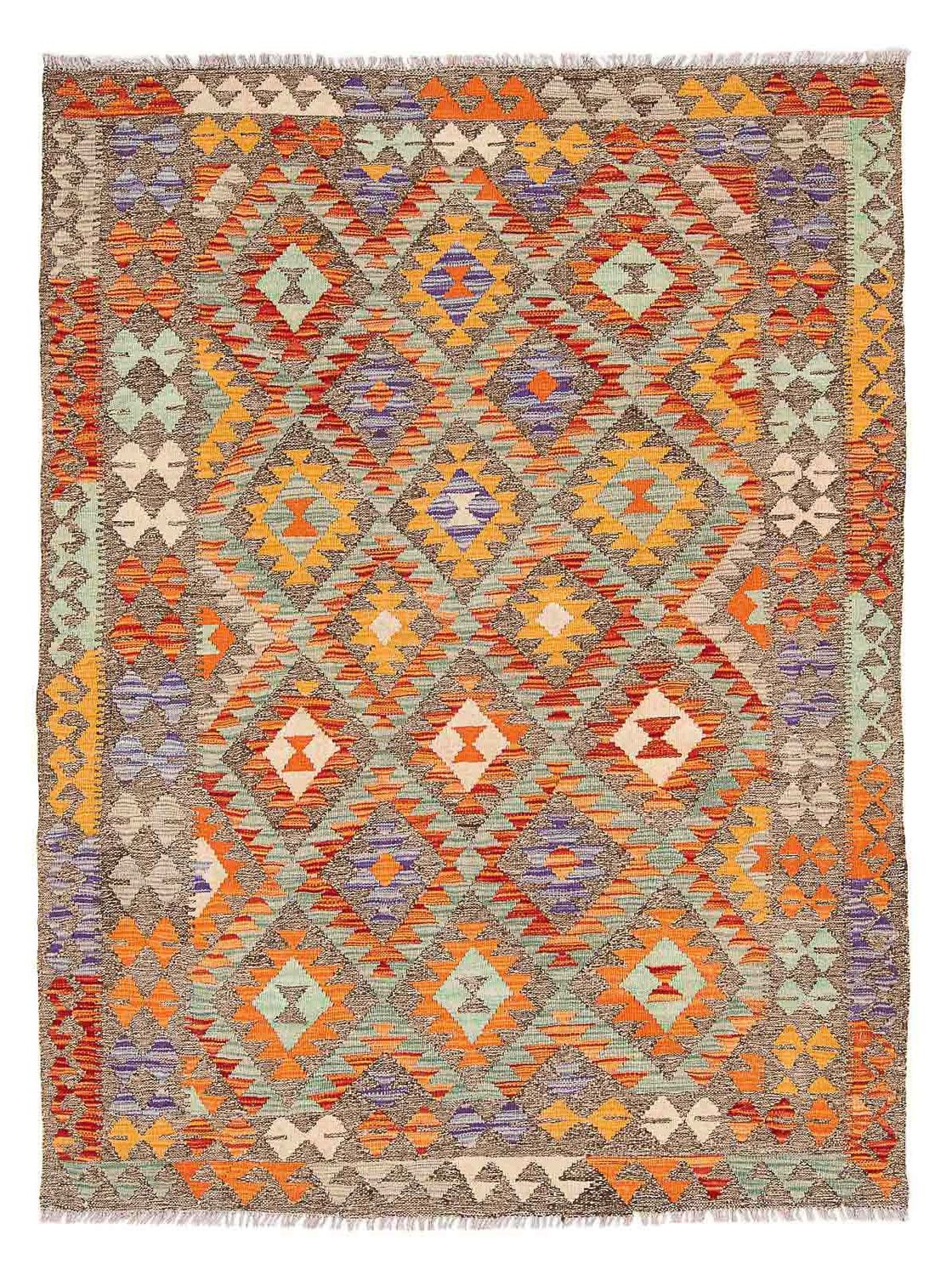 Alfombra Kelim - Splash - 203 x 152 cm - multicolor