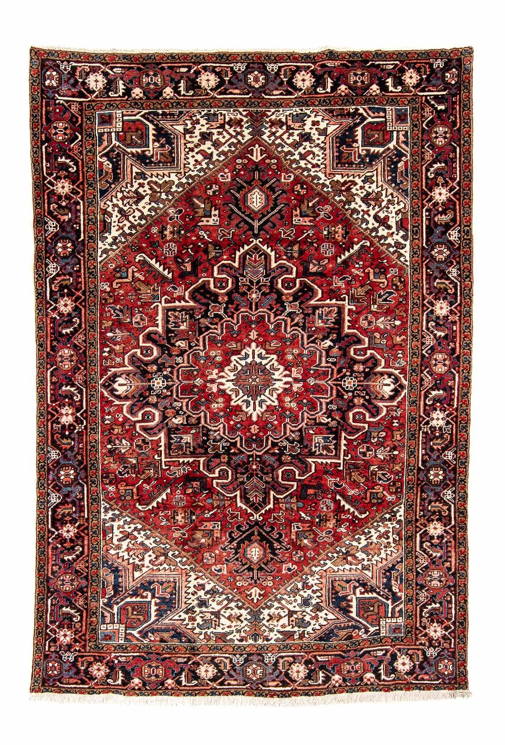 Alfombra persa - Nómada - 323 x 231 cm - rojo oscuro