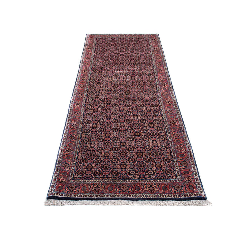 Alfombra de pasillo Alfombra persa - Bidjar - 297 x 90 cm - rojo claro