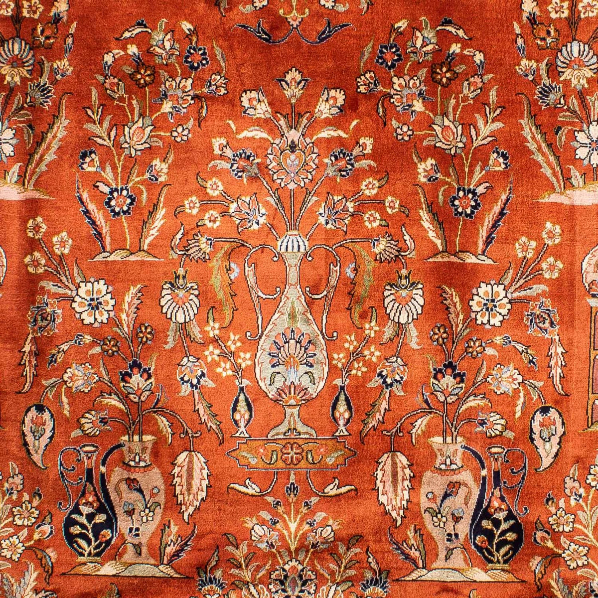 Alfombra persa - Keshan - 276 x 215 cm - óxido