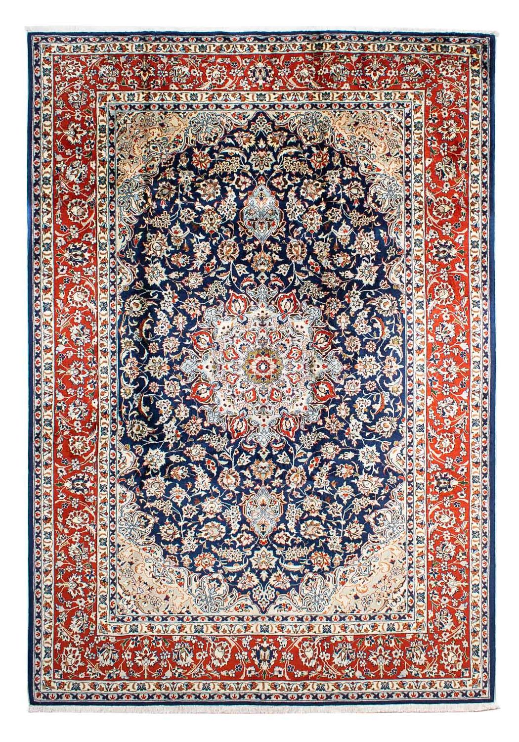 Alfombra persa - Clásica - 302 x 214 cm - azul oscuro