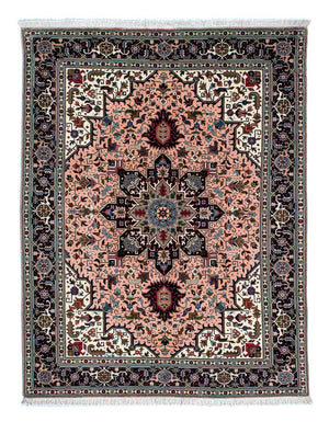 Alfombra Persa - Tabriz - Prima - 202 x 147 cm - rojo claro