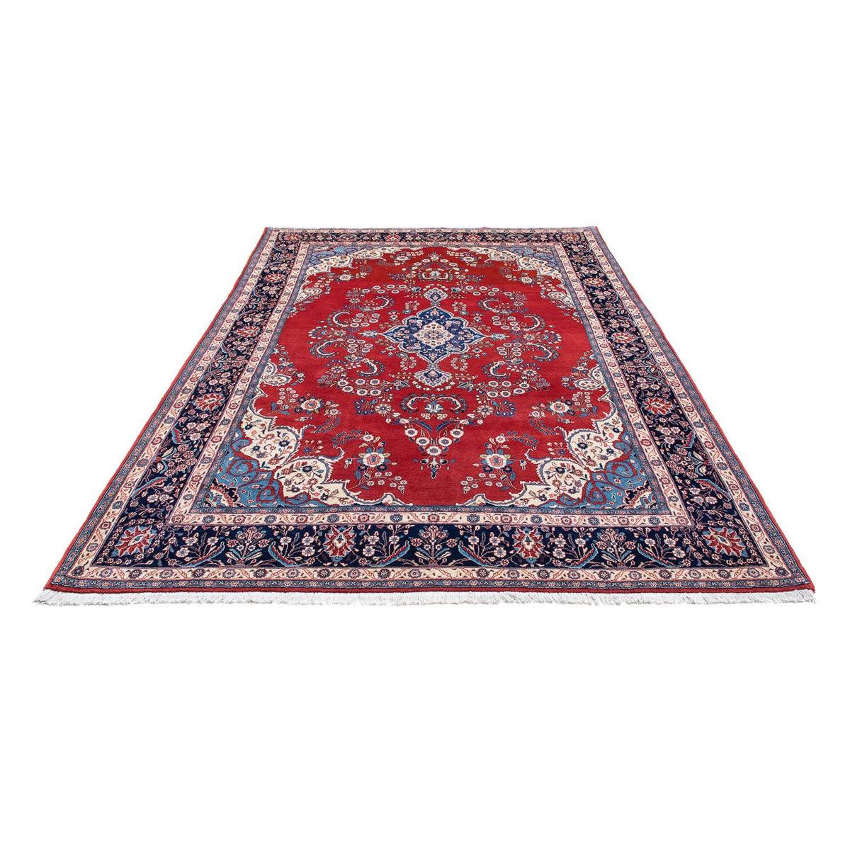 Alfombra persa - Keshan - 315 x 210 cm - rojo oscuro