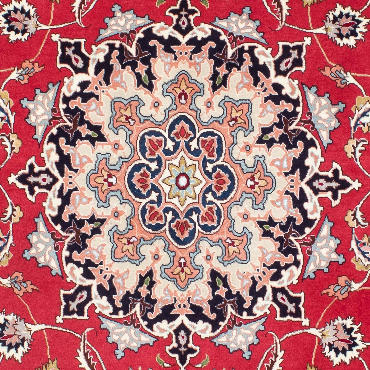 Alfombra persa - Tabriz - 201 x 151 cm - rojo