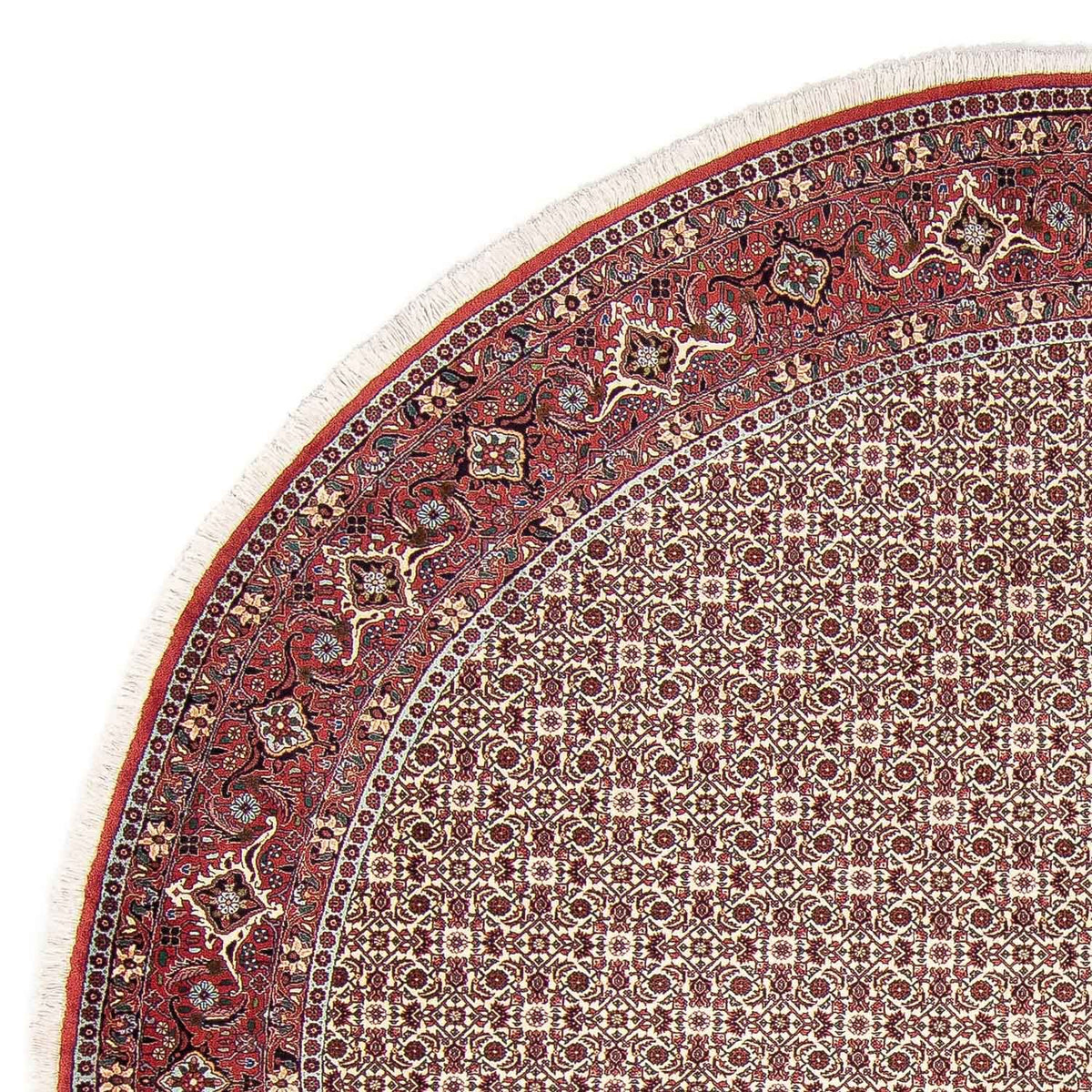 Alfombra persa - Bidjar redondo  - 305 x 305 cm - rojo