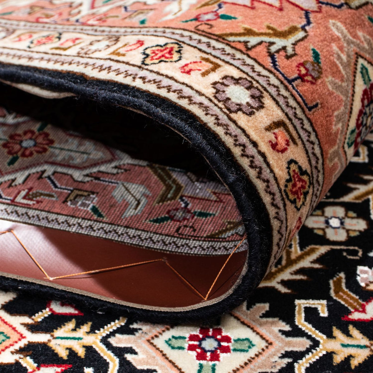 Alfombra Persa - Tabriz - Prima - 205 x 154 cm - azul oscuro