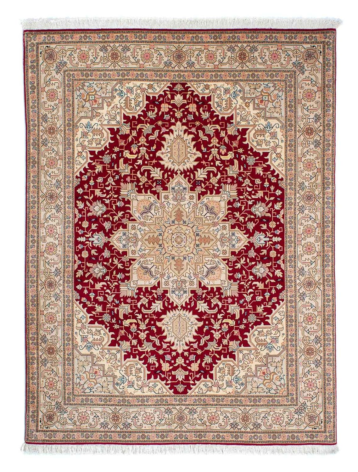 Alfombra Persa - Tabriz - Real - 203 x 150 cm - rojo