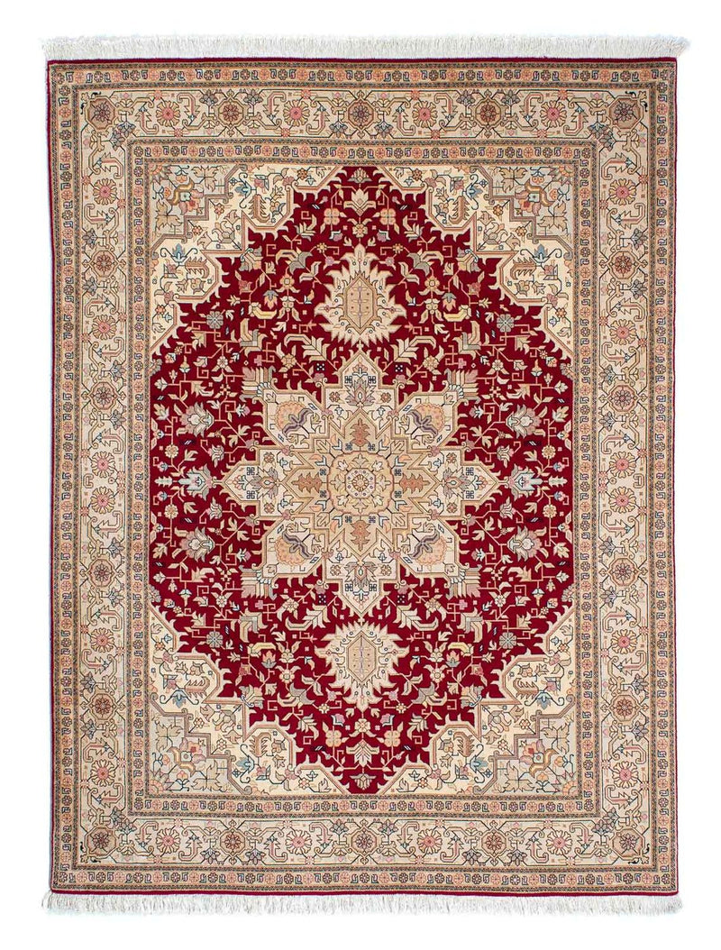 Alfombra Persa - Tabriz - Real - 203 x 150 cm - rojo