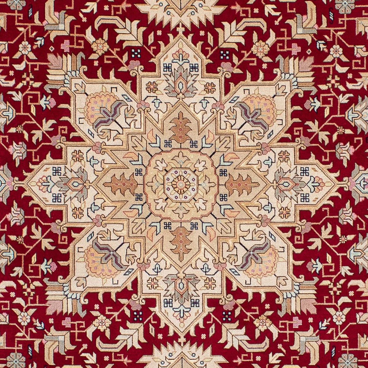 Alfombra Persa - Tabriz - Real - 203 x 150 cm - rojo