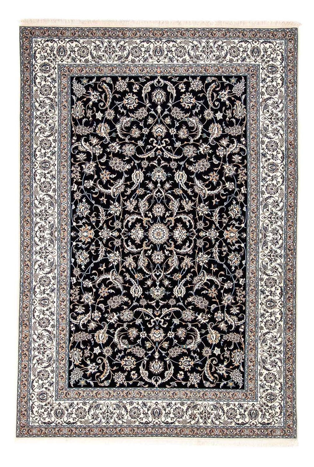 Alfombra Persa - Nain - Prima - 297 x 206 cm - azul oscuro