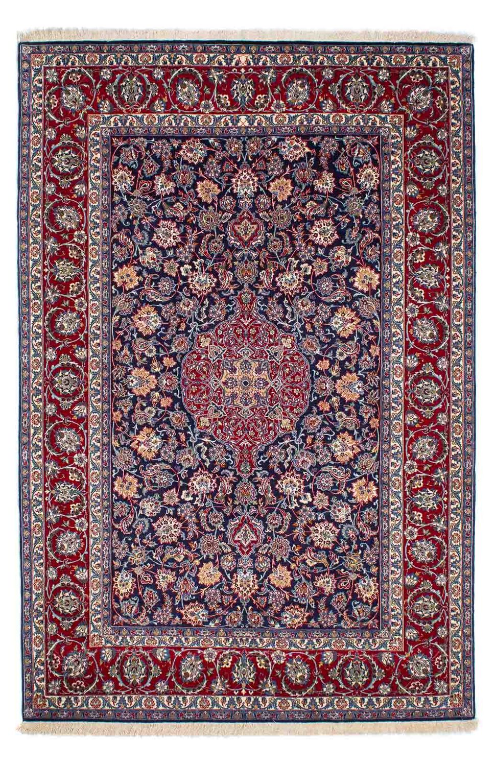 Alfombra Persa - Isfahan - Prima - 238 x 171 cm - azul oscuro
