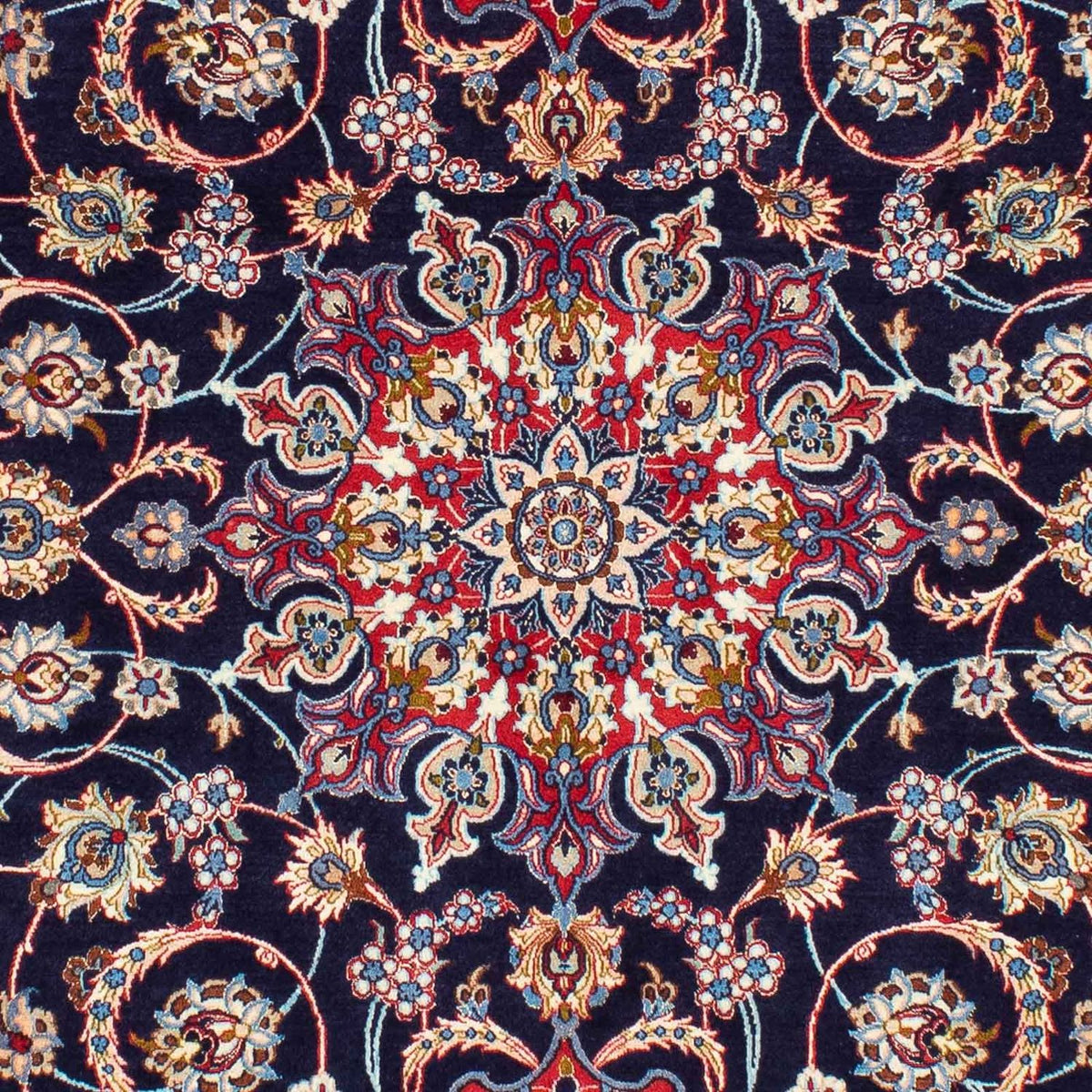 Alfombra Persa - Isfahan - Prima - 233 x 155 cm - azul oscuro