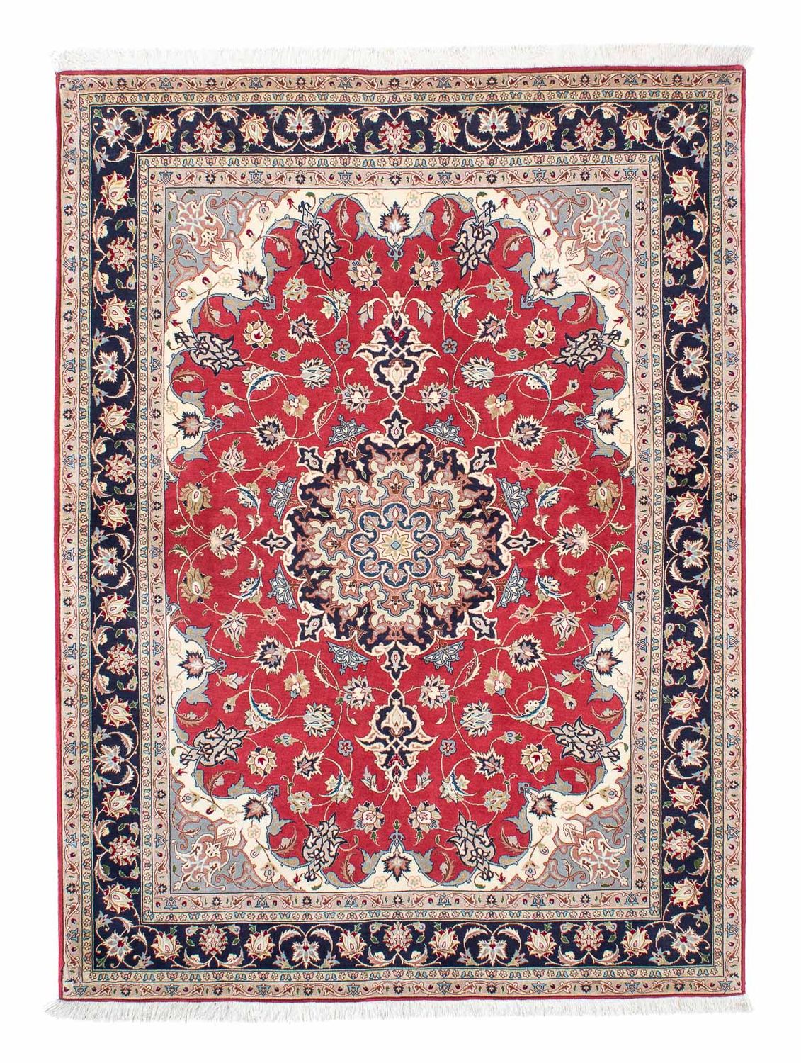 Alfombra persa - Tabriz - 207 x 150 cm - rojo