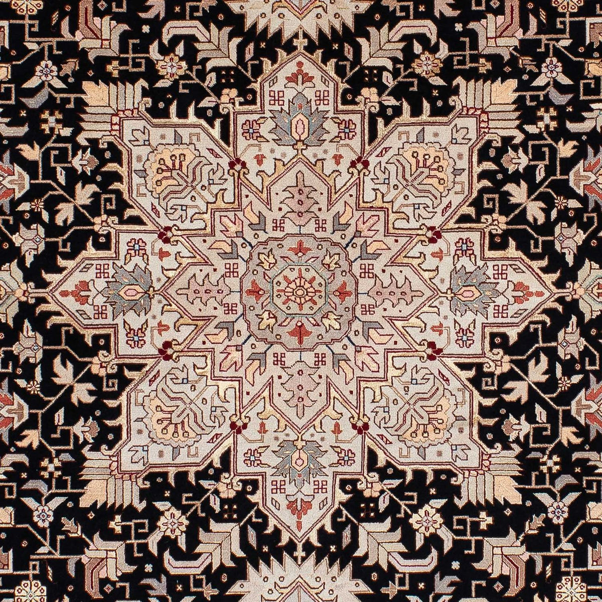 Alfombra Persa - Tabriz - Prima - 206 x 151 cm - azul oscuro