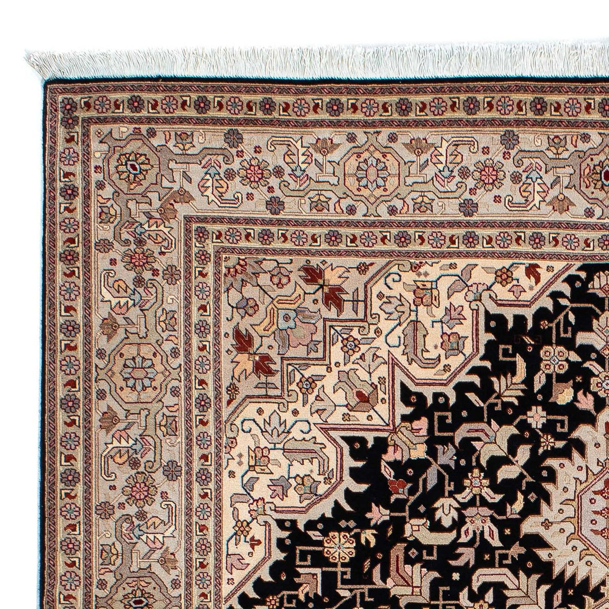 Alfombra Persa - Tabriz - Prima - 206 x 151 cm - azul oscuro