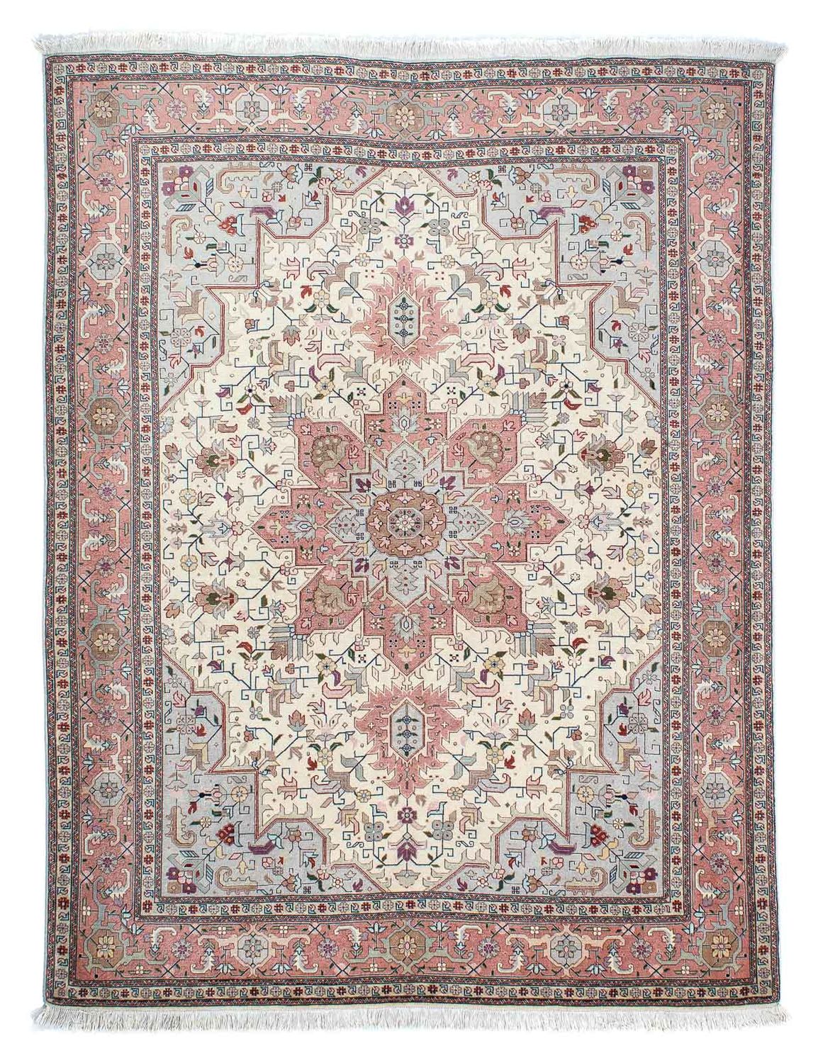 Alfombra Persa - Tabriz - Real - 200 x 149 cm - beige