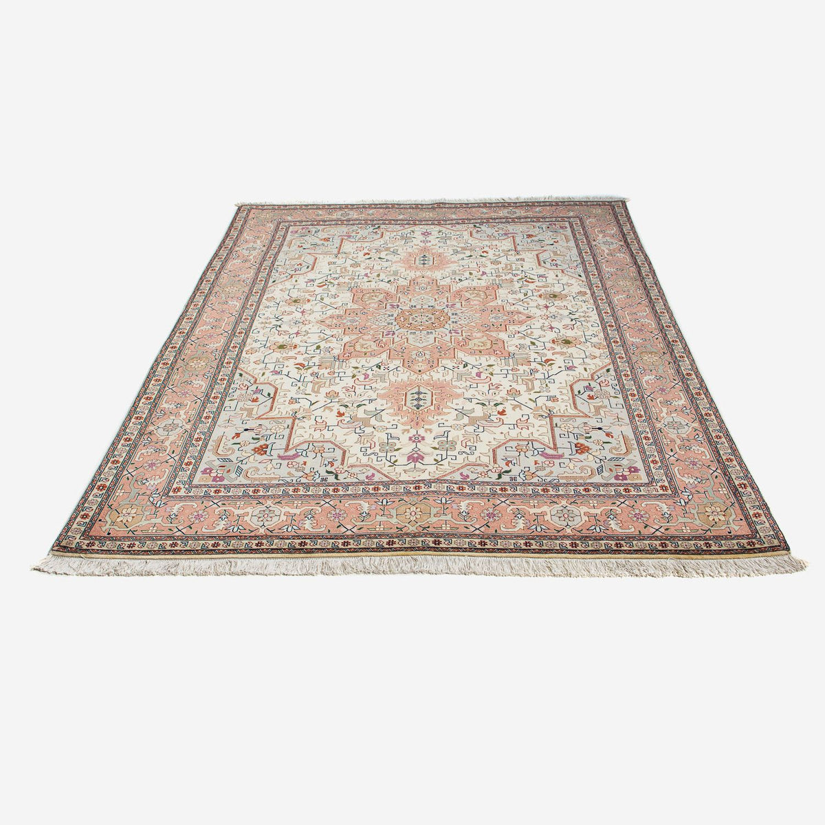 Alfombra Persa - Tabriz - Real - 200 x 149 cm - beige