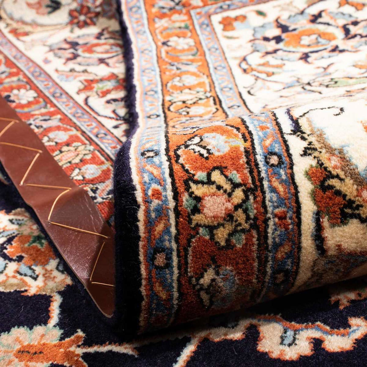 Alfombra persa - Clásica - 286 x 195 cm - azul oscuro