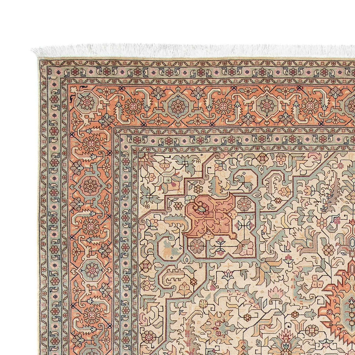 Alfombra Persa - Tabriz - Real - 302 x 205 cm - beige