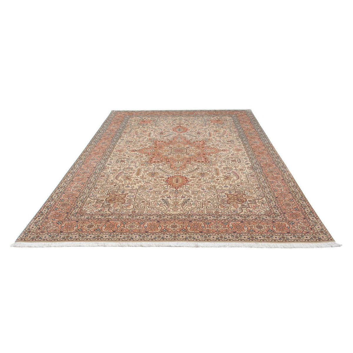 Alfombra Persa - Tabriz - Real - 302 x 205 cm - beige