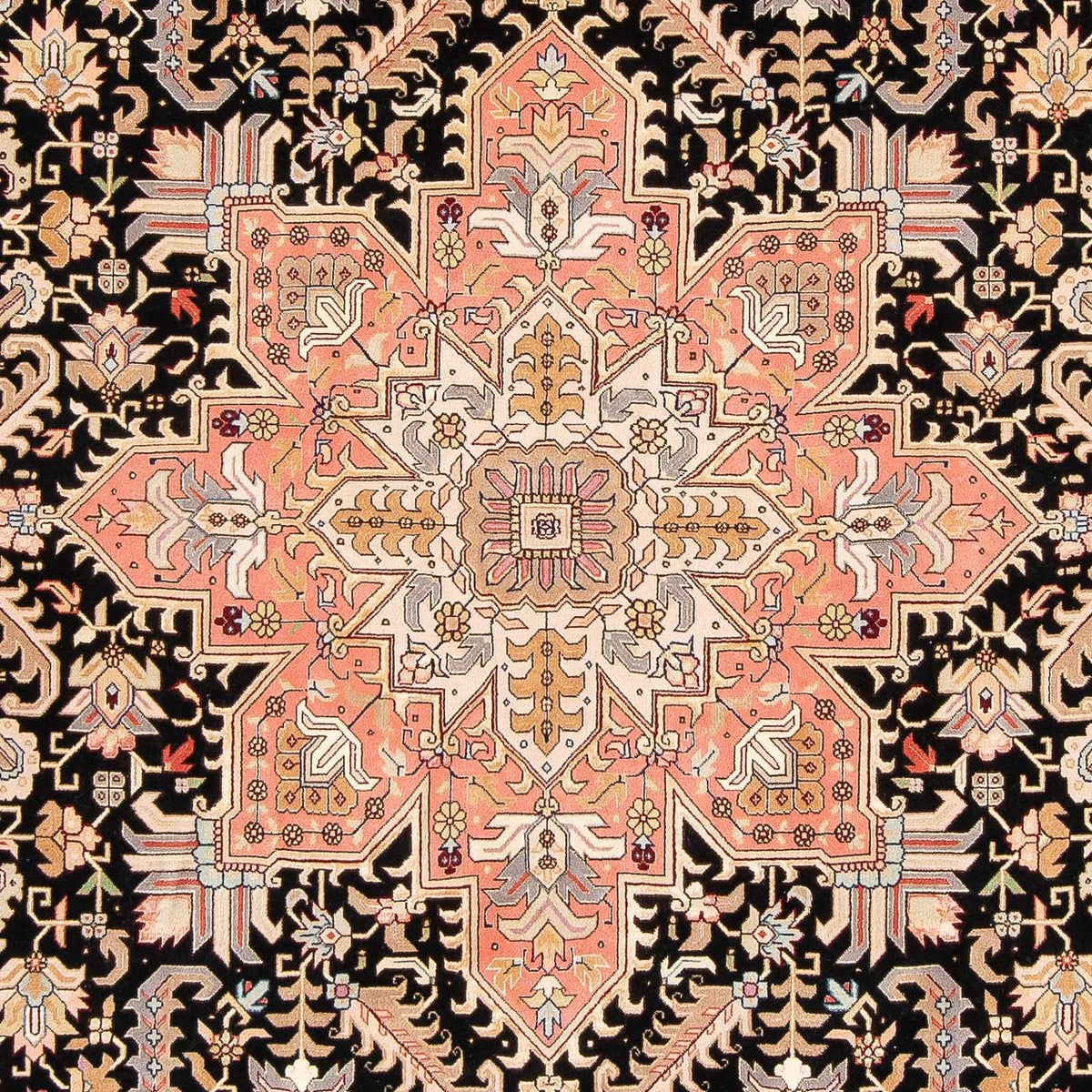 Alfombra Persa - Tabriz - Real - 311 x 204 cm - azul oscuro