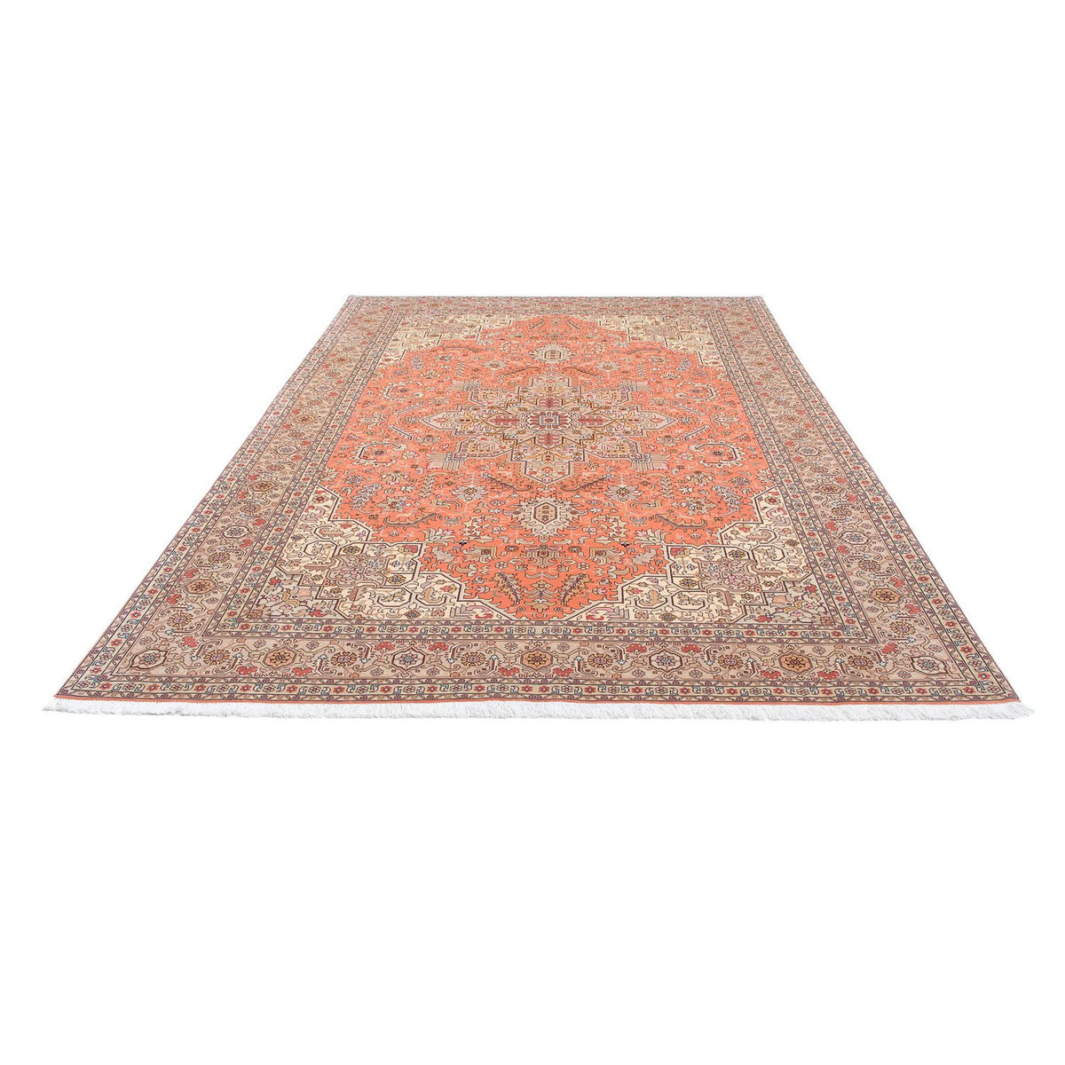 Alfombra Persa - Tabriz - Real - 302 x 206 cm - rojo claro