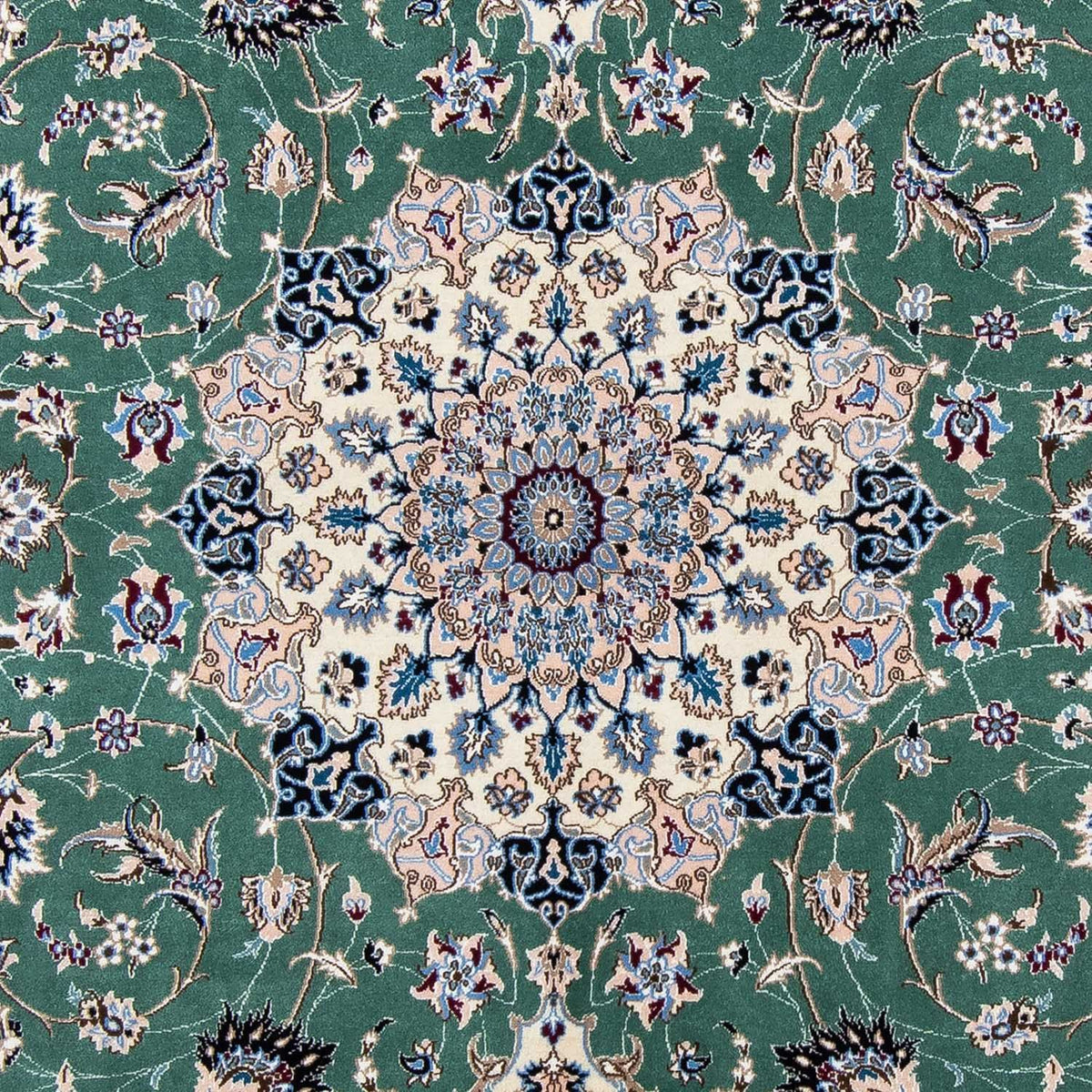 Alfombra Persa - Nain - Real - 302 x 200 cm - verde