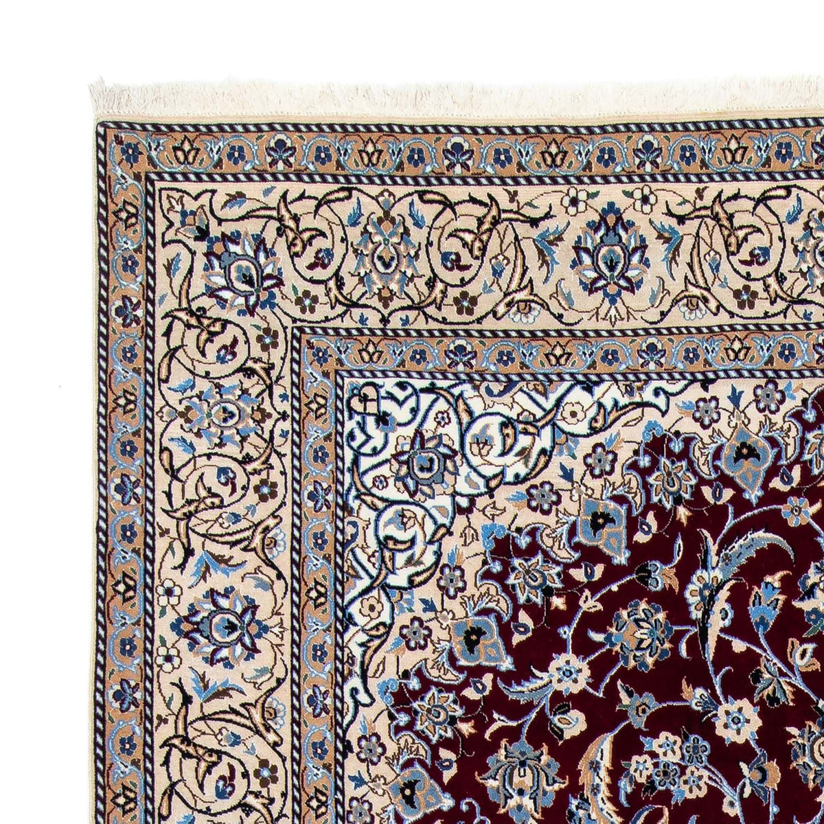 Alfombra Persa - Nain - Real - 305 x 204 cm - rojo