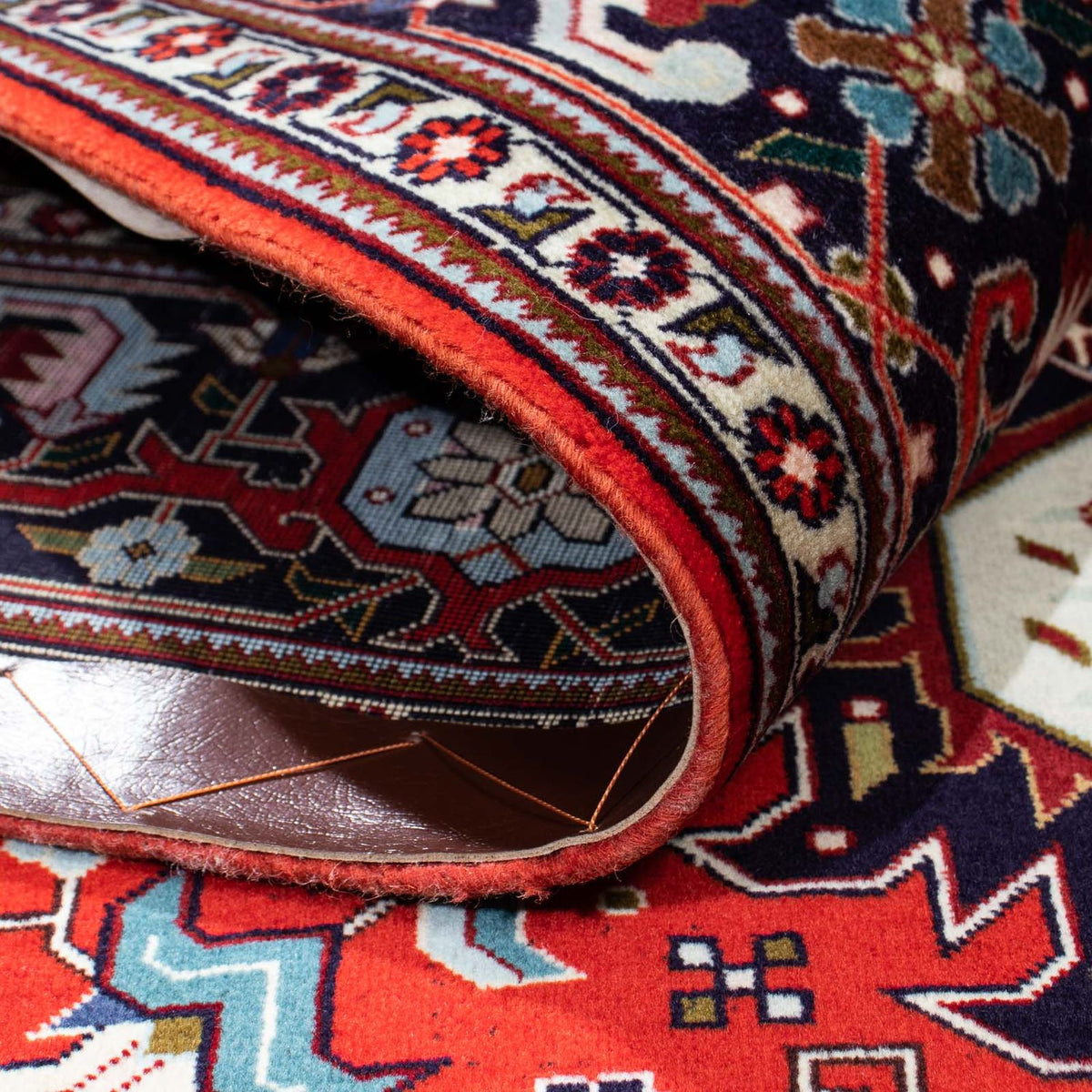 Alfombra Persa - Tabriz - Real - 212 x 154 cm - rojo oscuro