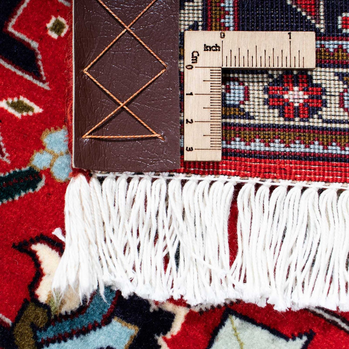 Alfombra Persa - Tabriz - Real - 212 x 154 cm - rojo oscuro