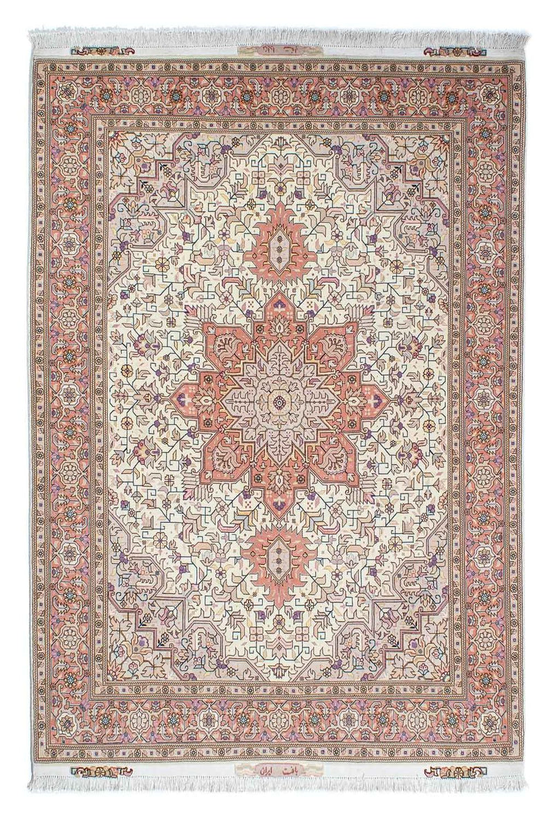 Alfombra Persa - Tabriz - Real - 212 x 151 cm - beige