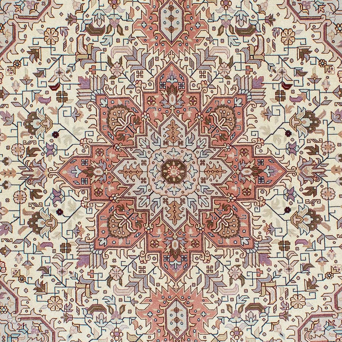 Alfombra Persa - Tabriz - Real - 208 x 156 cm - beige