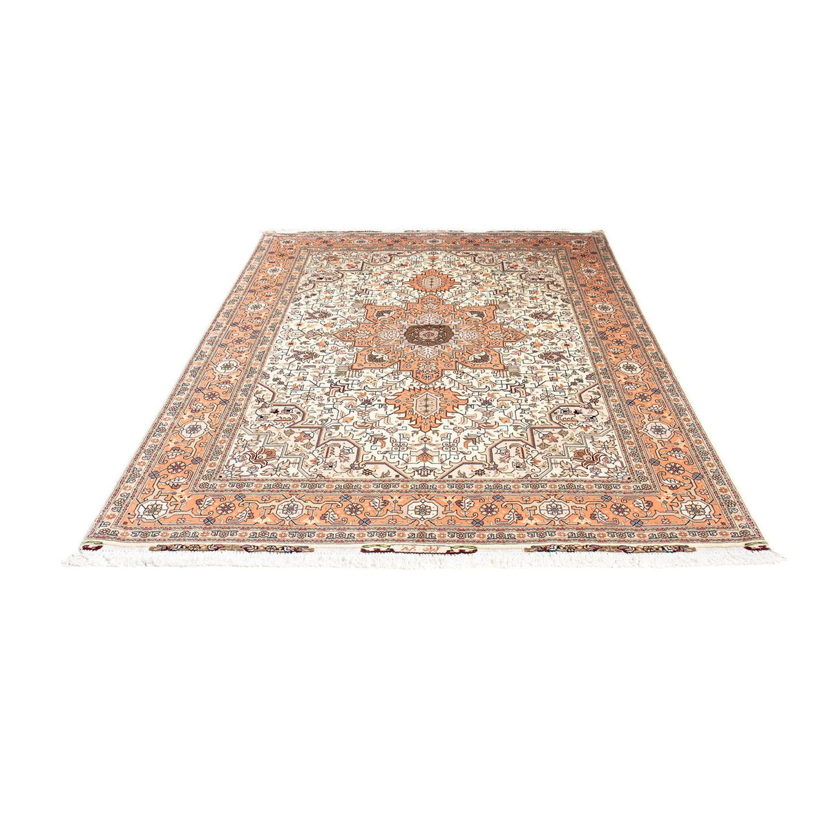 Alfombra Persa - Tabriz - Real - 208 x 154 cm - beige