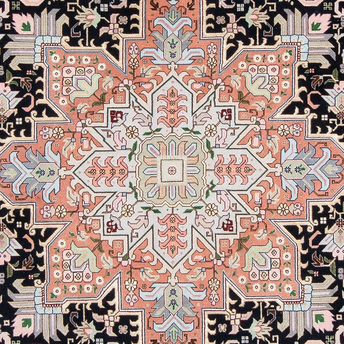 Alfombra Persa - Tabriz - Real - 300 x 204 cm - azul oscuro